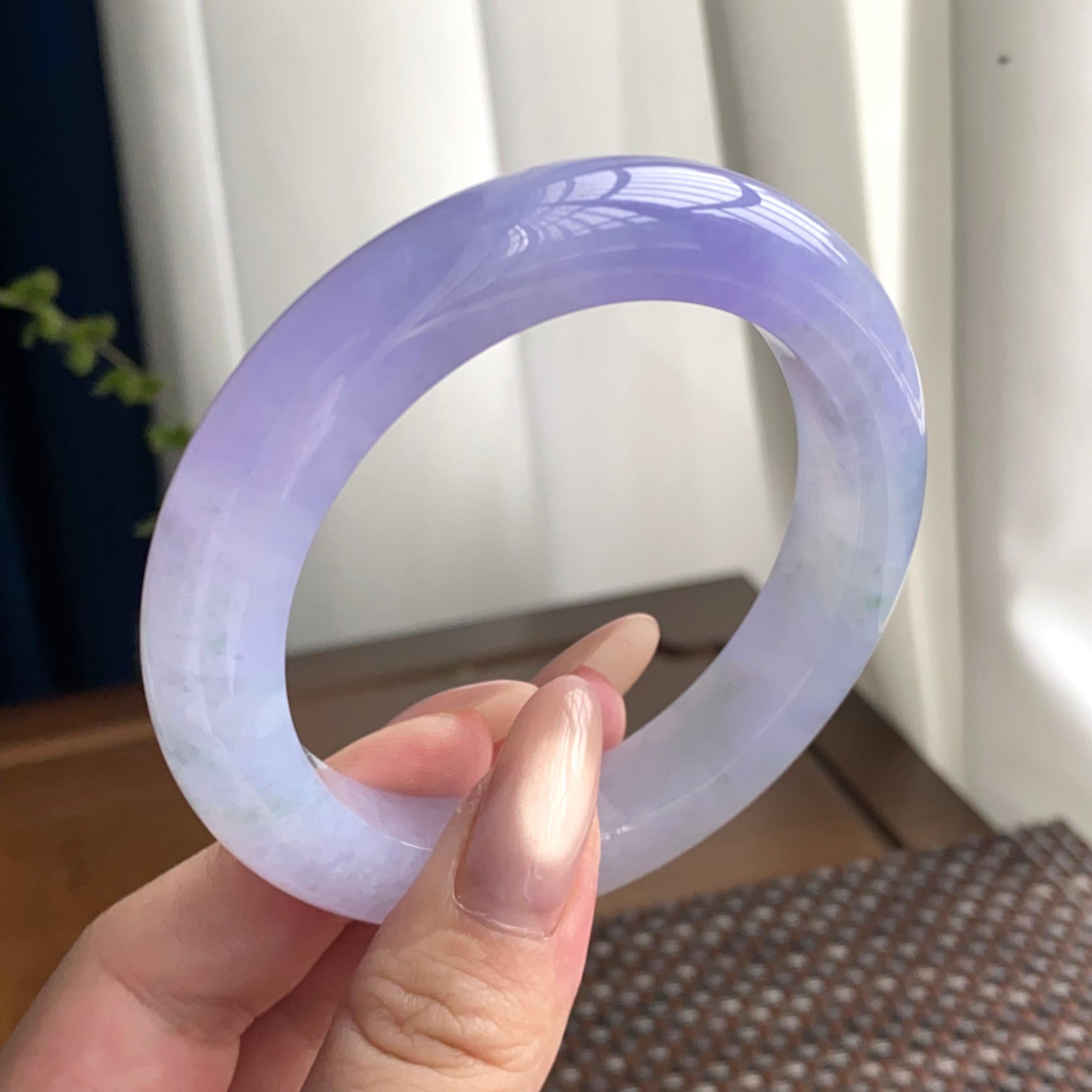 糯冰种春彩平安镯（56圈）（yc247431）