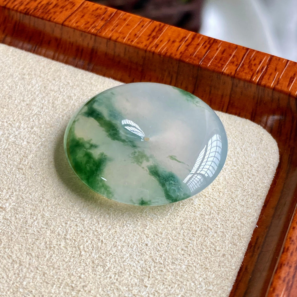 冰种飘花平安扣吊坠（yc196854）