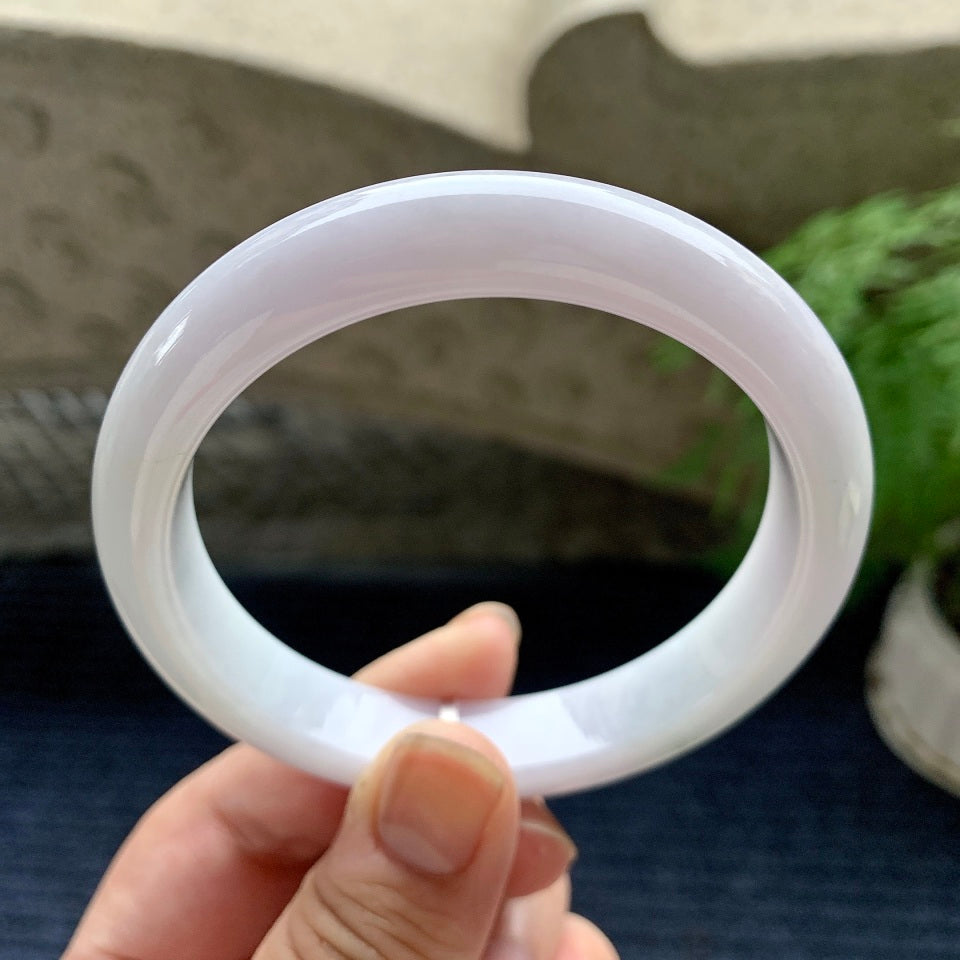 糯种淡紫罗兰平安镯（60mm）（yc113135）