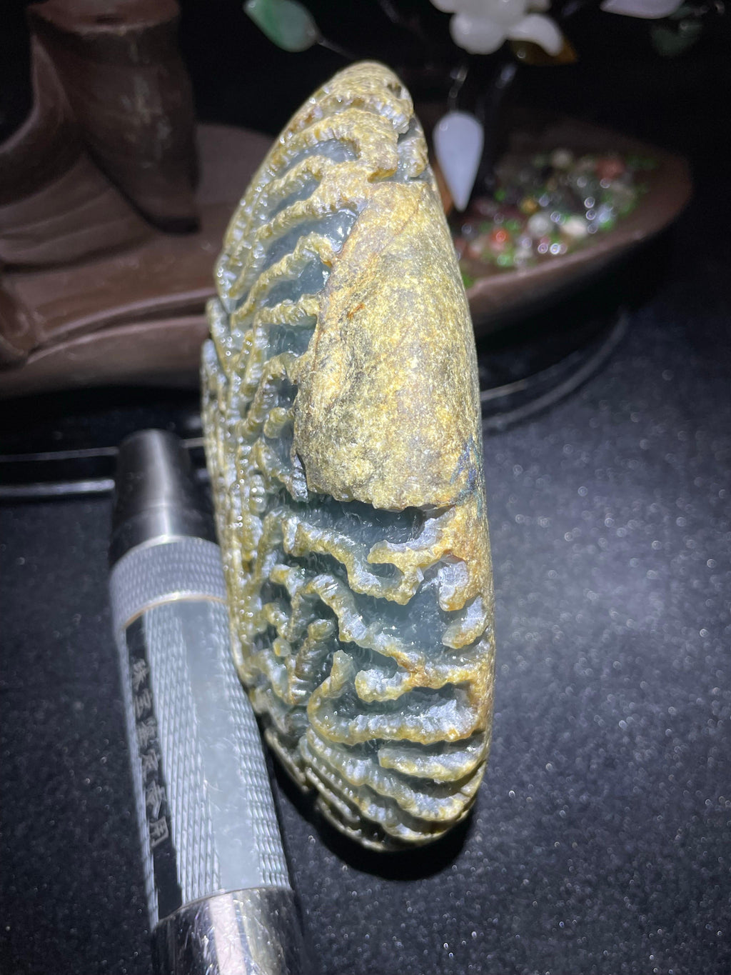 精品大马坎冰晴冰紫开窗料（yc707724）