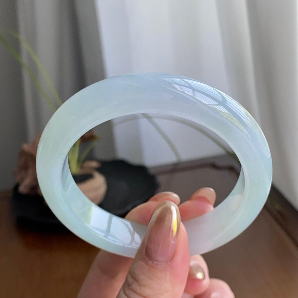 细糯种淡晴底平安镯（56圈）（yc258163）