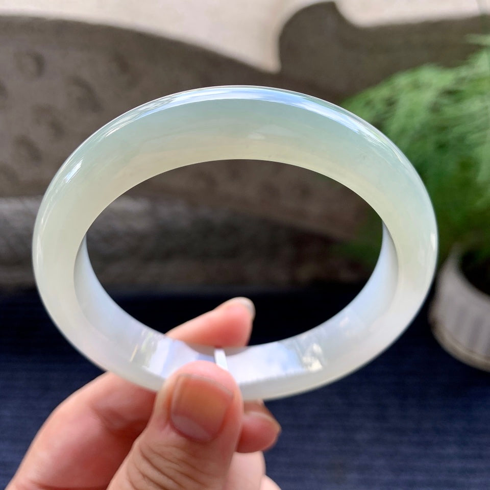糯冰种晴水平安镯（59.2mm）（yc116120）