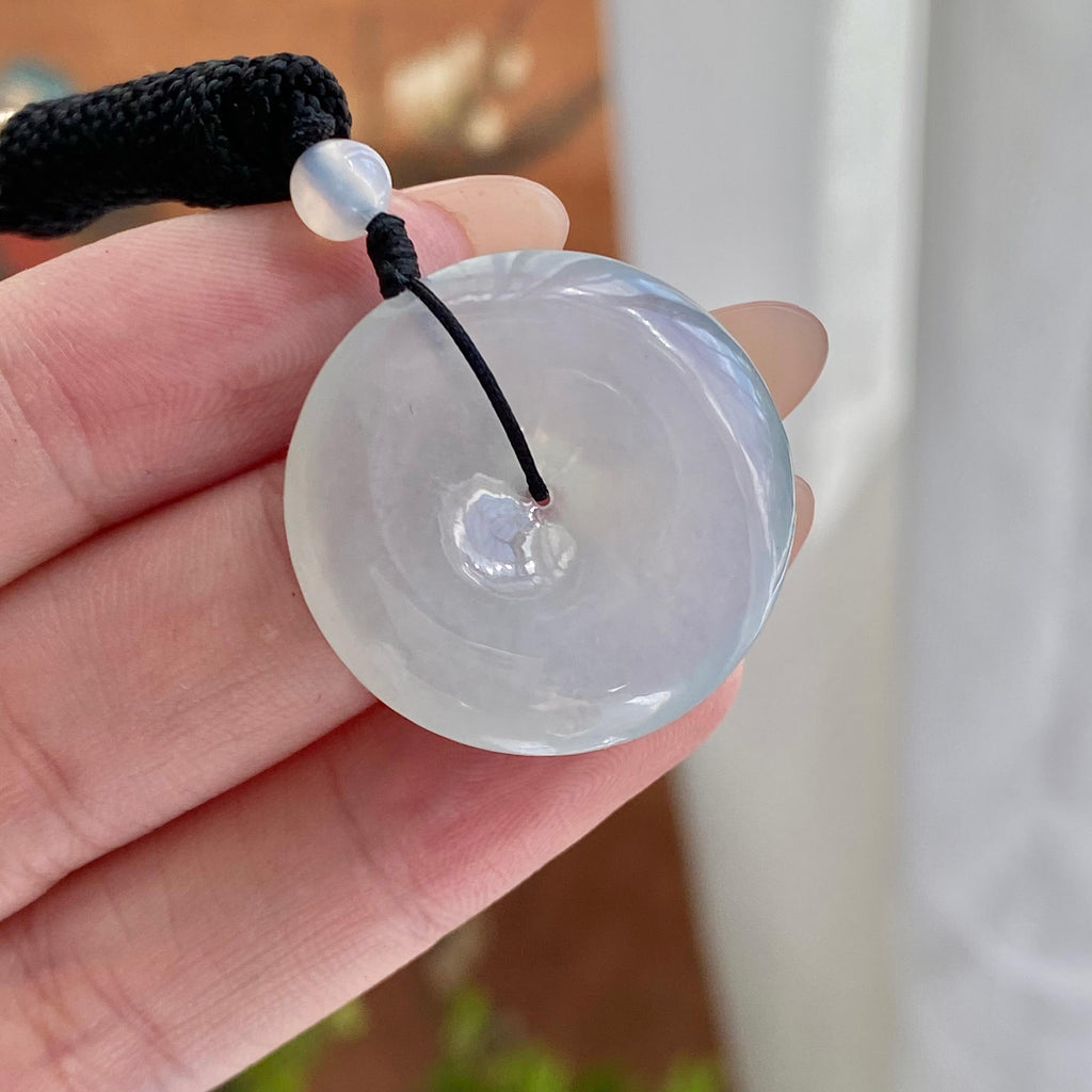 冰种白月光平安扣吊坠（yc233820）