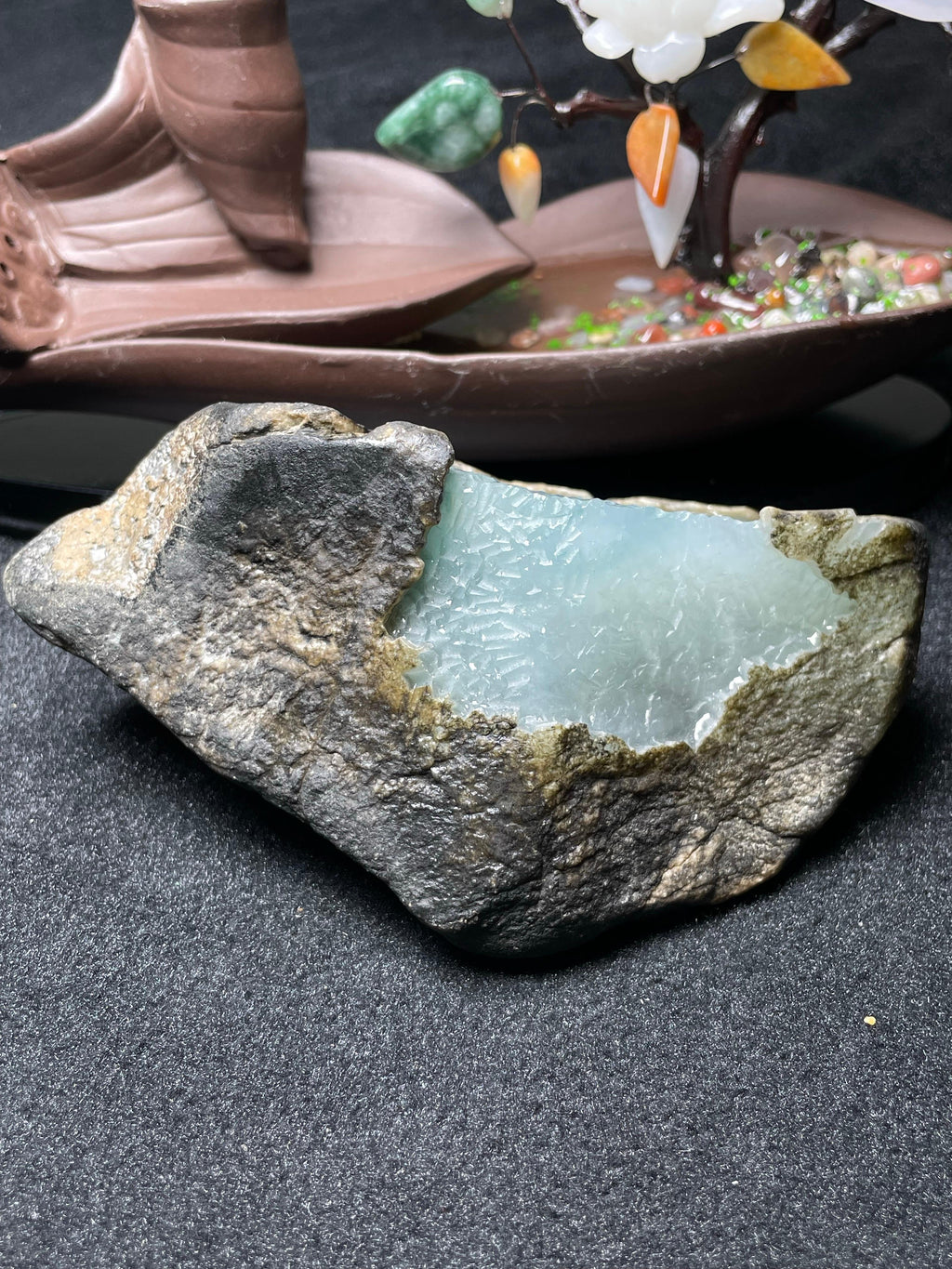 莫西沙开窗冰底飘花牌子料（yc493360）
