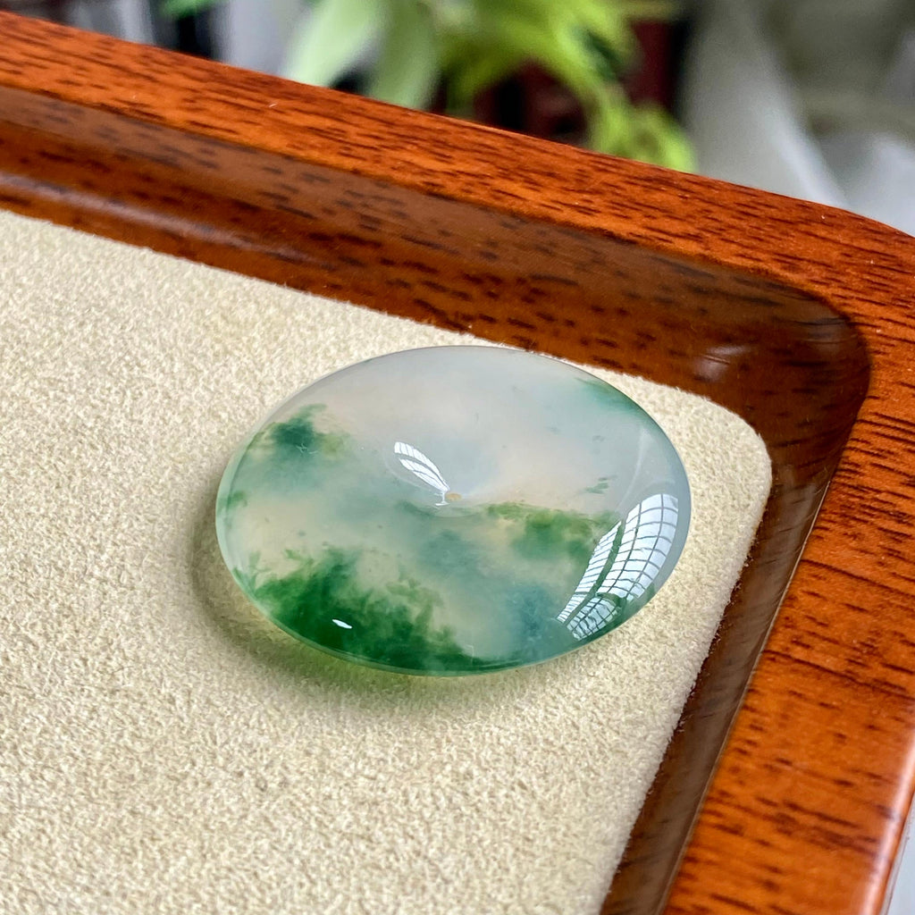 冰种飘花平安扣吊坠（yc196854）