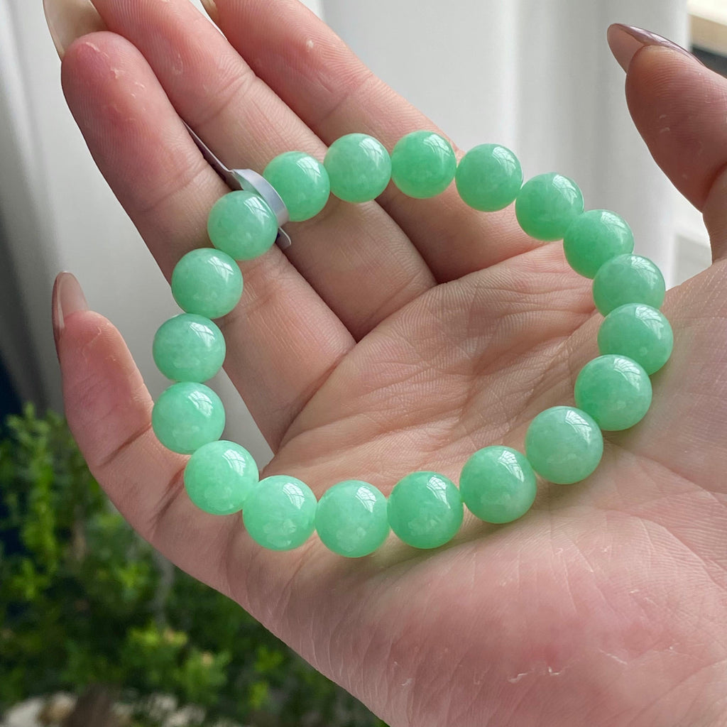 细糯种满绿单圈手串（yc201860）