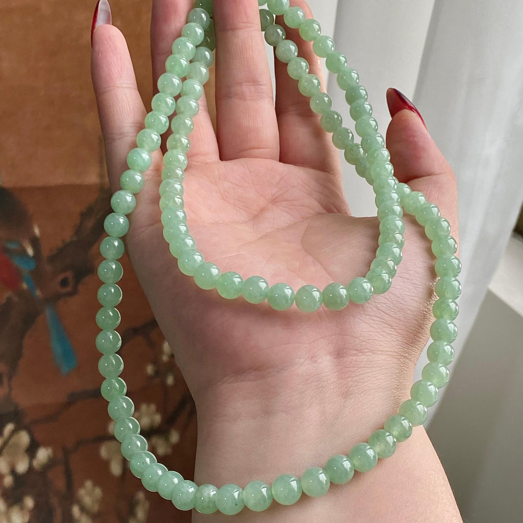 冰种晴底珠链（108颗）（yc223977）