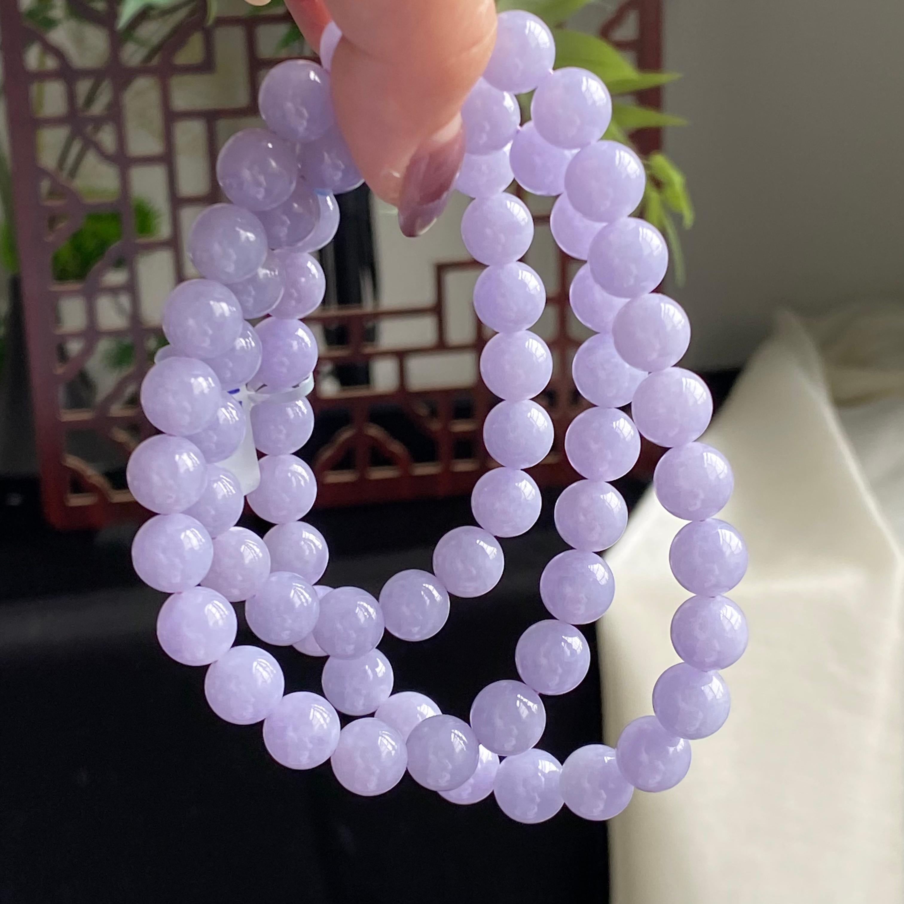 细糯种紫罗兰珠链（66颗）（yc196842）
