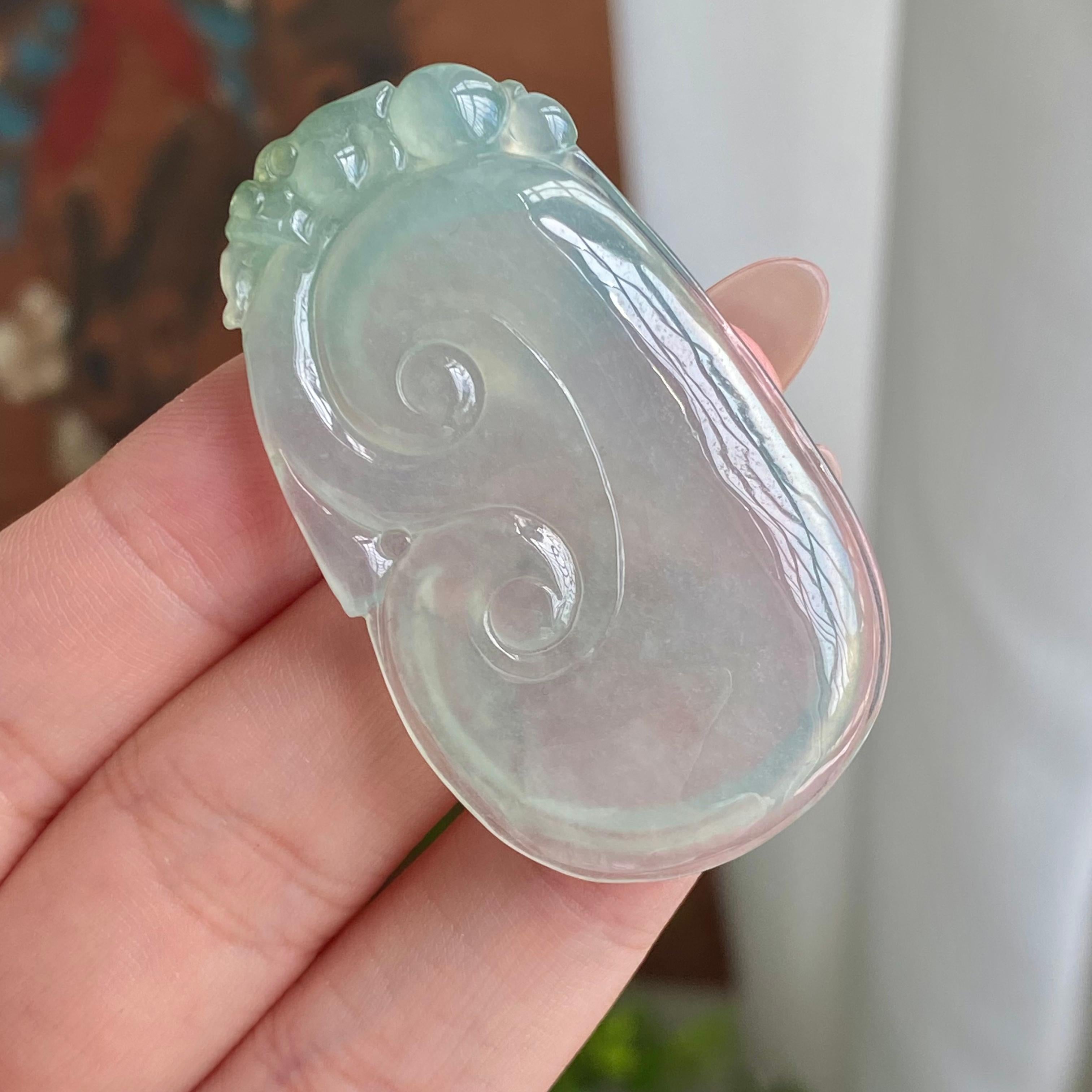 冰种晴底如意吊坠（yc231968）