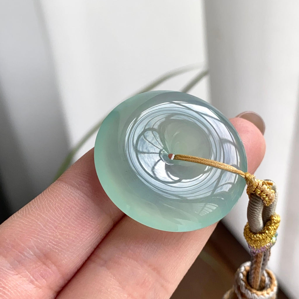 冰种晴底平安扣吊坠（yc262766）