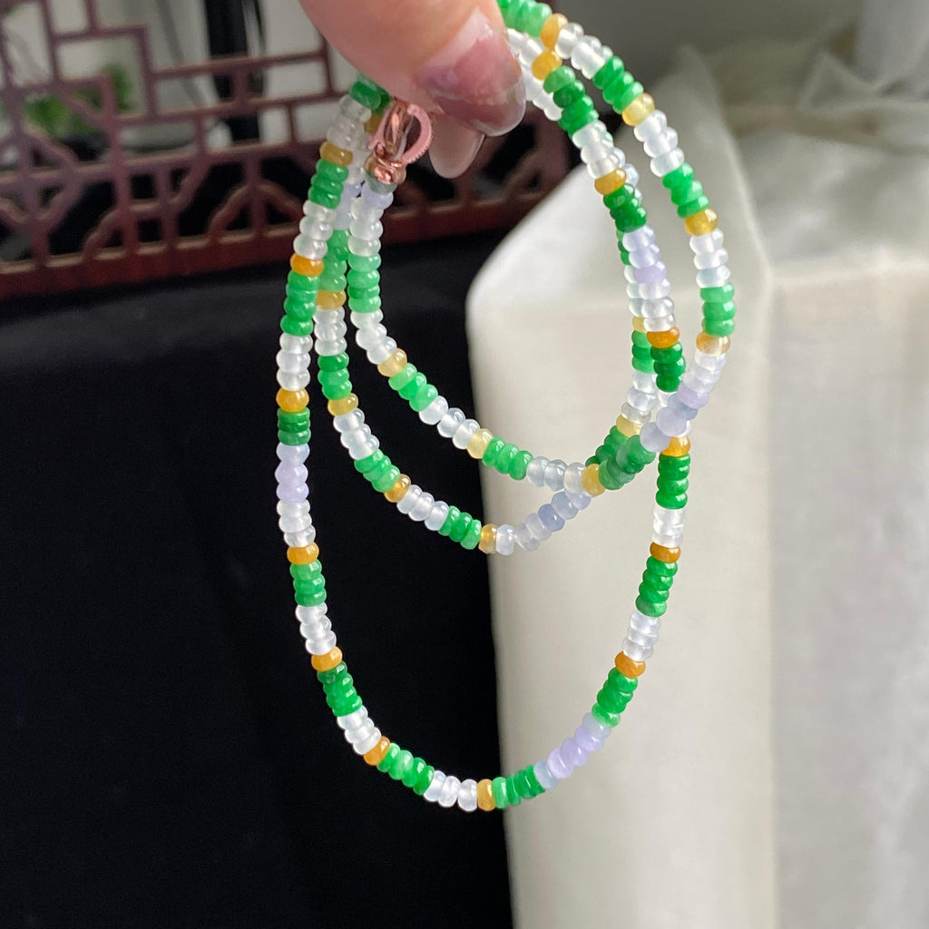 冰种多宝算盘珠珠链（yc196867）