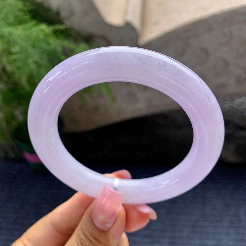 细糯种紫罗兰圆条手镯（56.3mm）（yc097097）