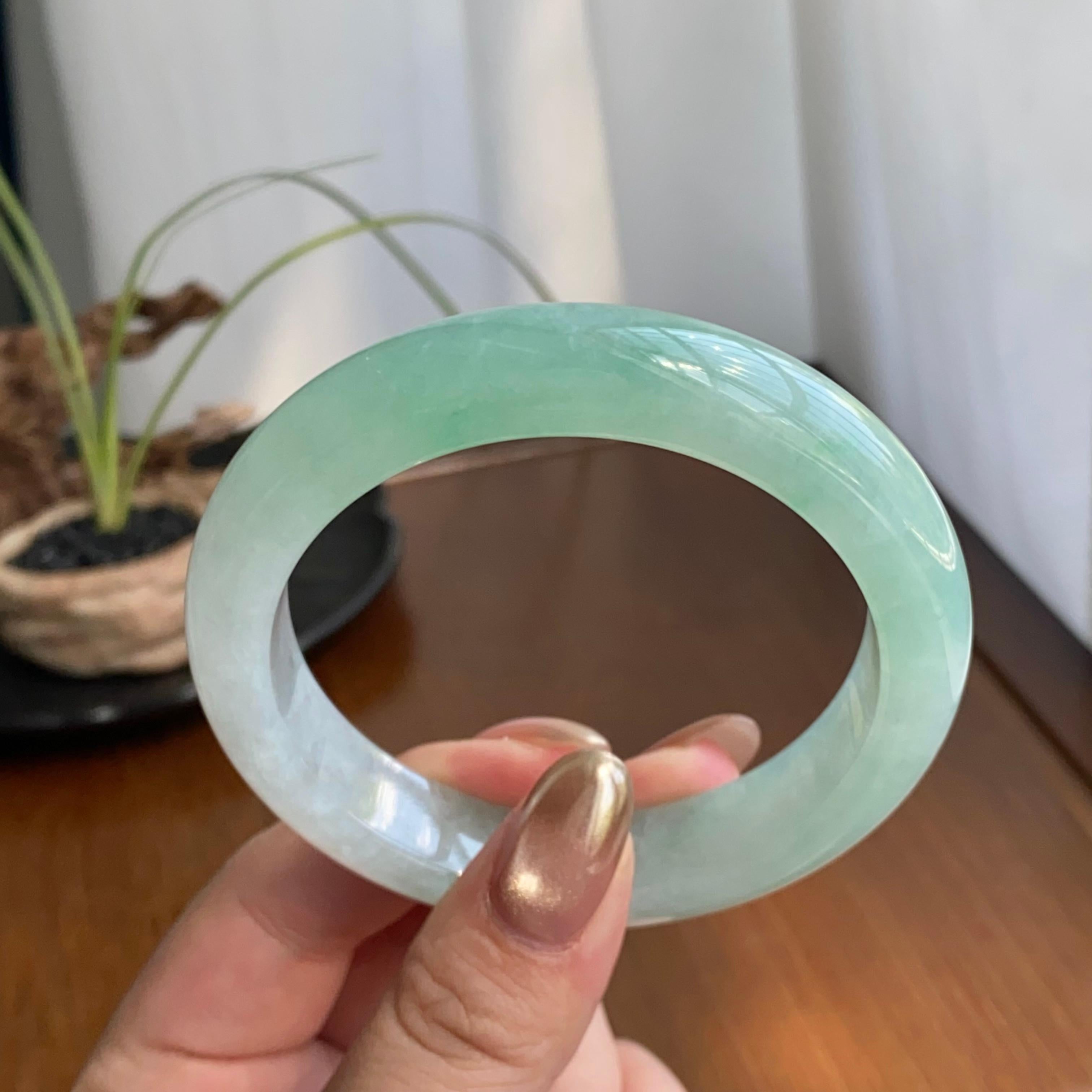 糯冰种晴底平安镯（57圈）（yc259095）