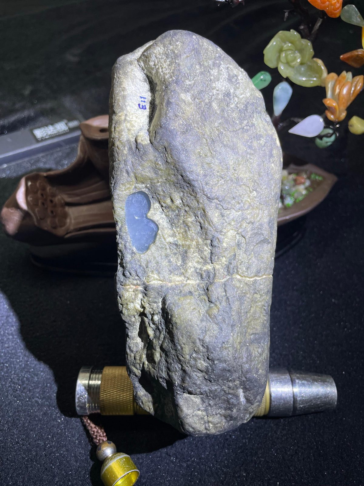 极品莫西沙开窗冰胶飘花料（yc705788）