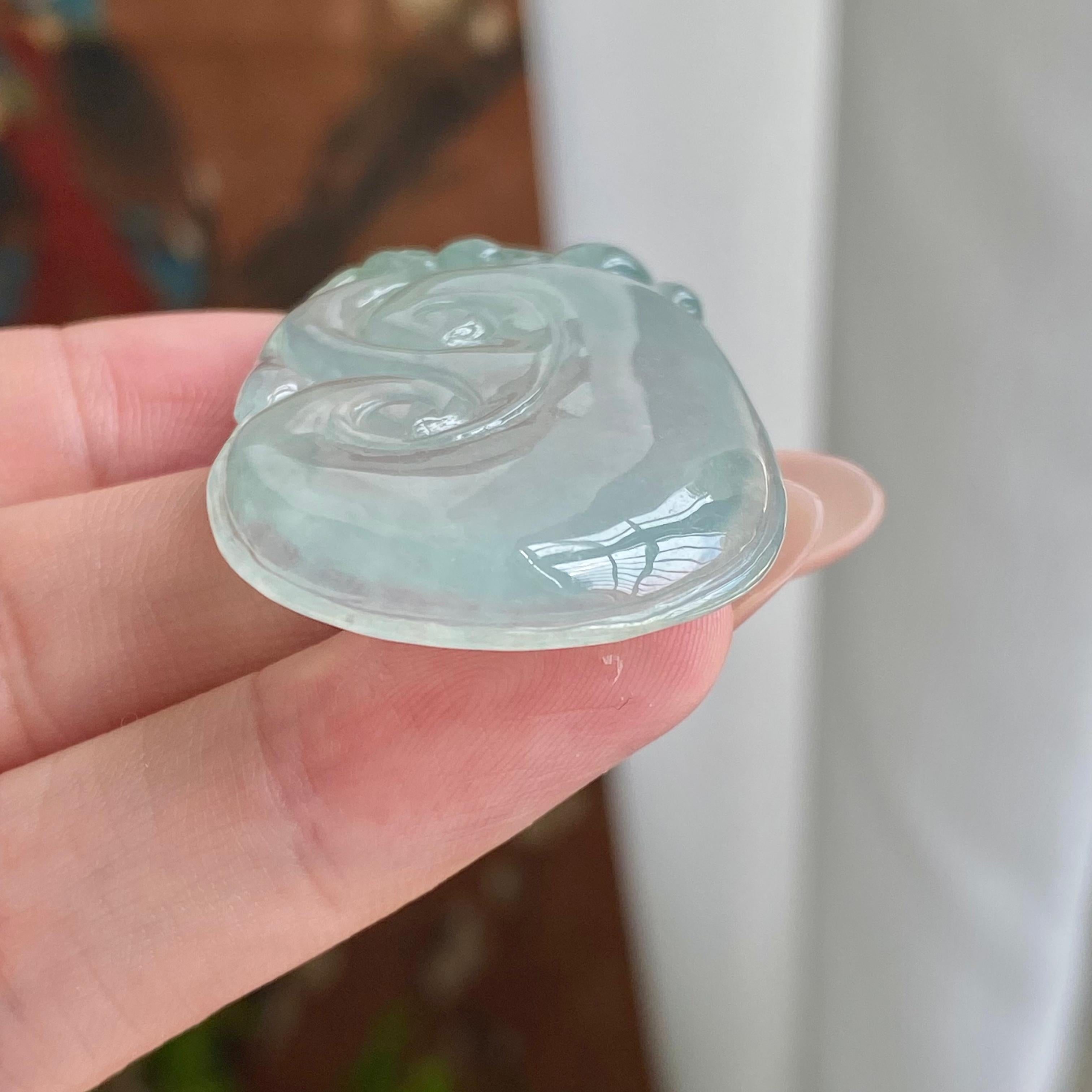 冰种晴底如意吊坠（yc231968）