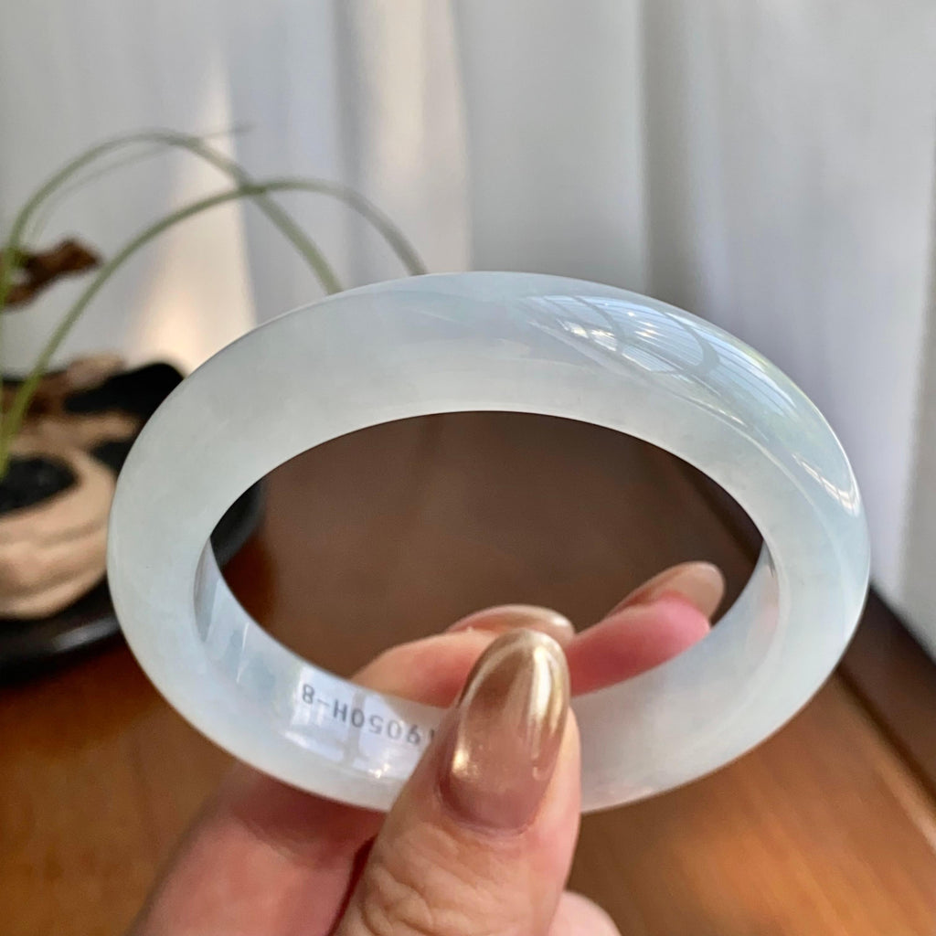 冰种白月光平安镯（54圈）（yc259087）