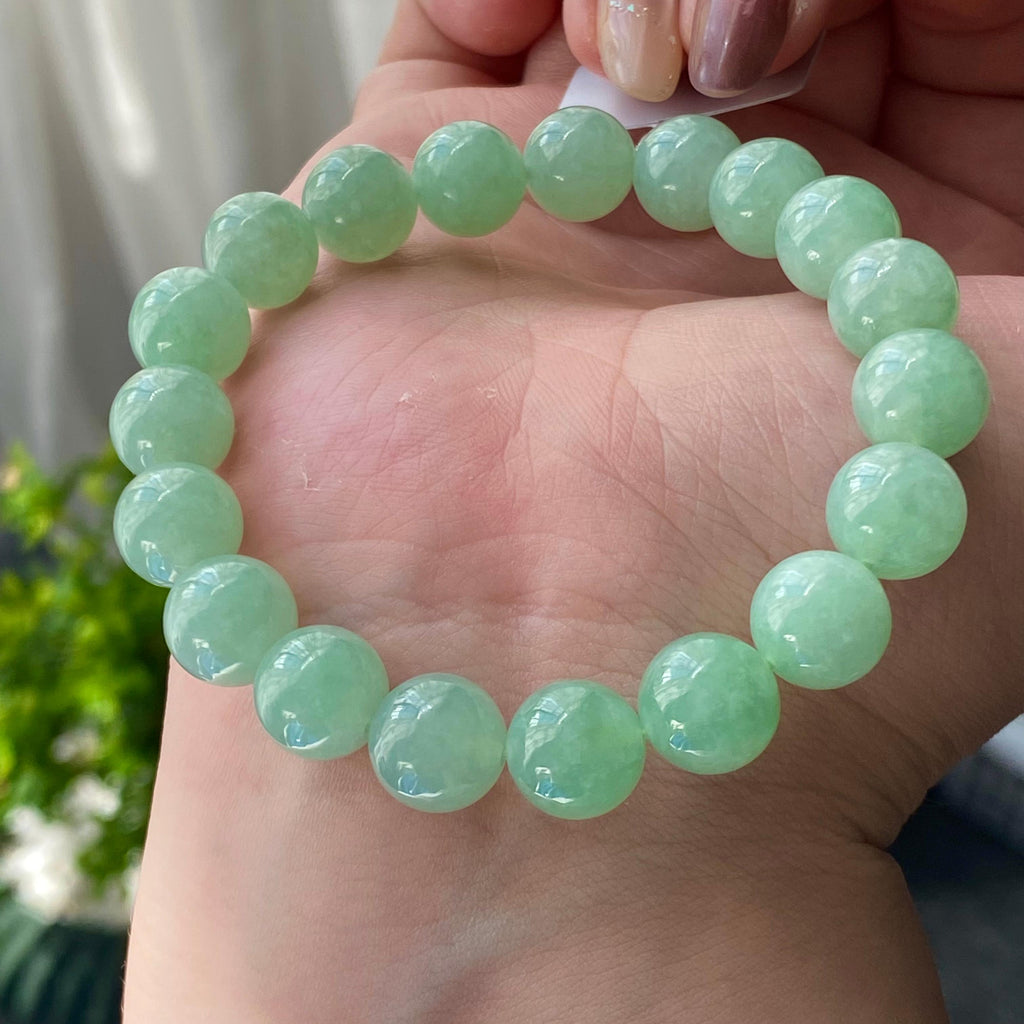 糯冰种晴底单圈手串（19颗）（yc203125）