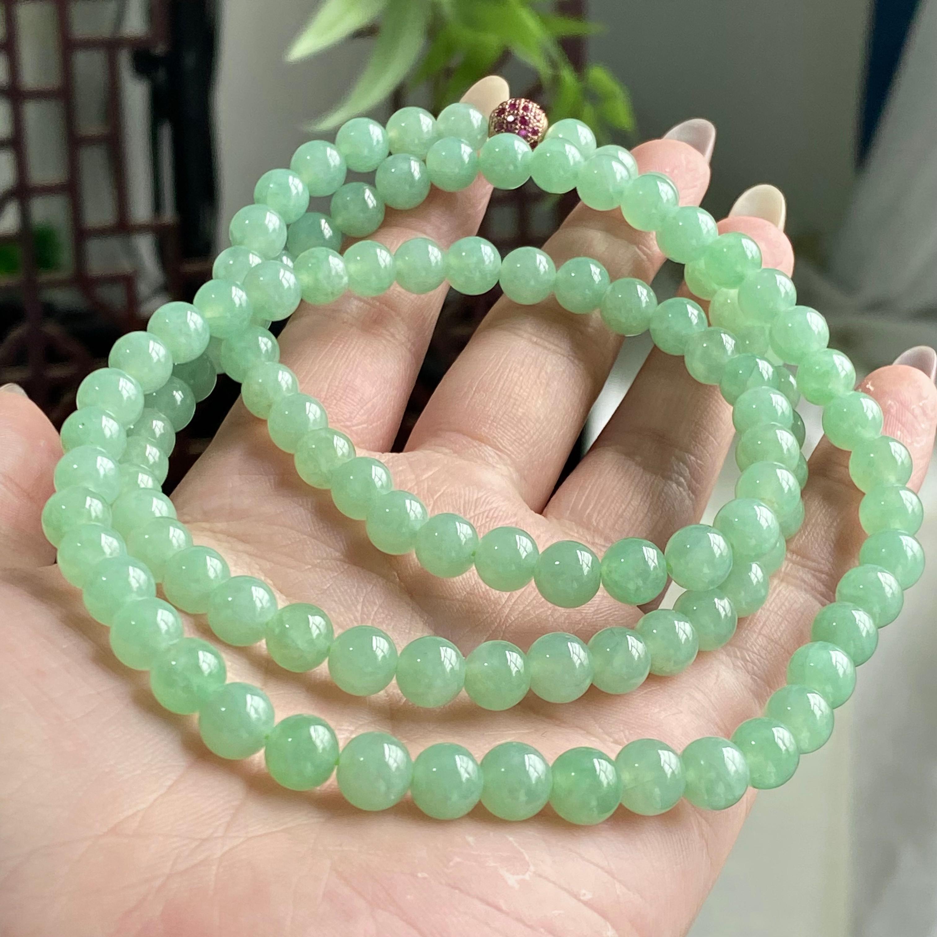 冰种晴底珠链（108颗）（yc196873）