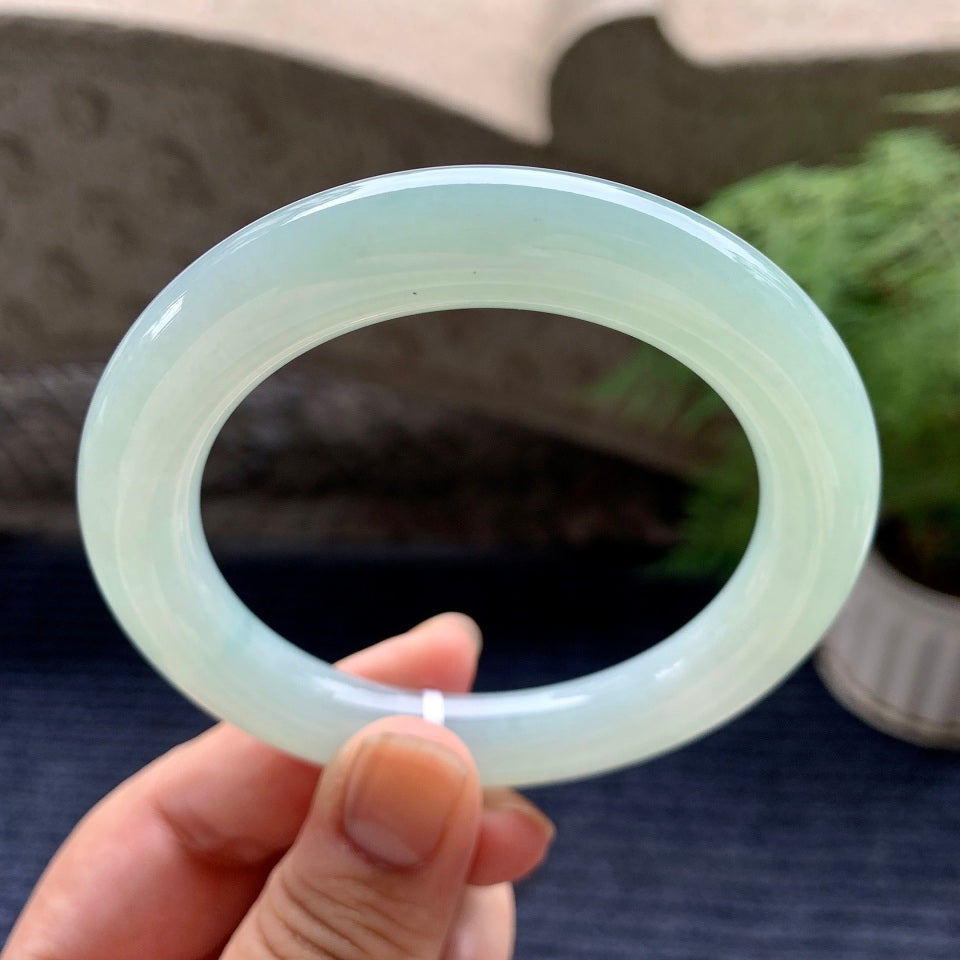 细糯种晴底圆条手镯（56.8mm）（yc101278）