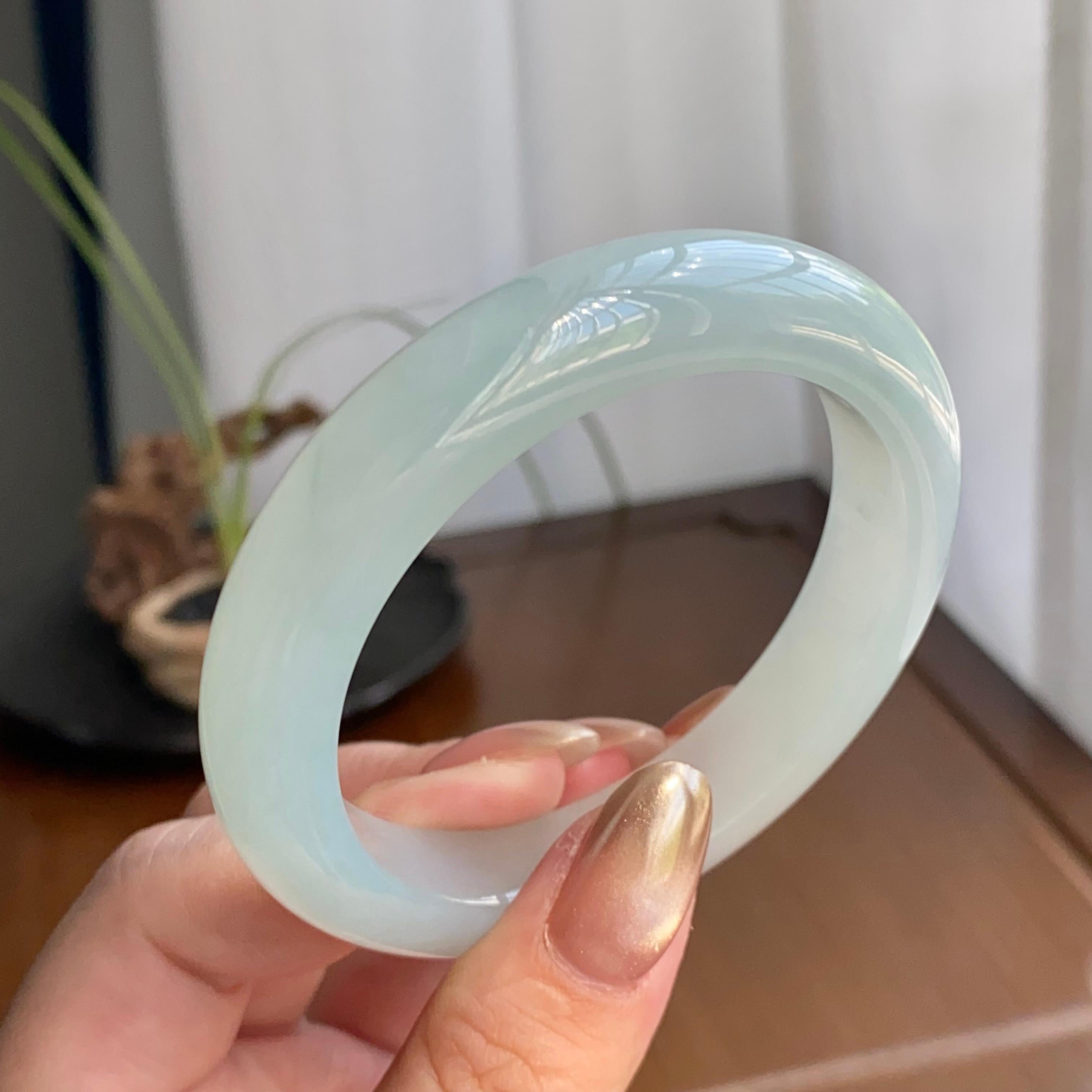 糯冰种晴底平安镯（54圈）（yc259081）