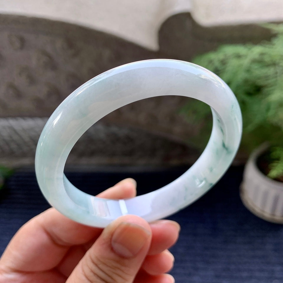 细糯种飘花平安镯(58mm)（yc094186）
