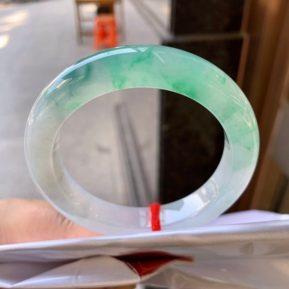 冰飘花平安镯（58.5mm）（yc057670）