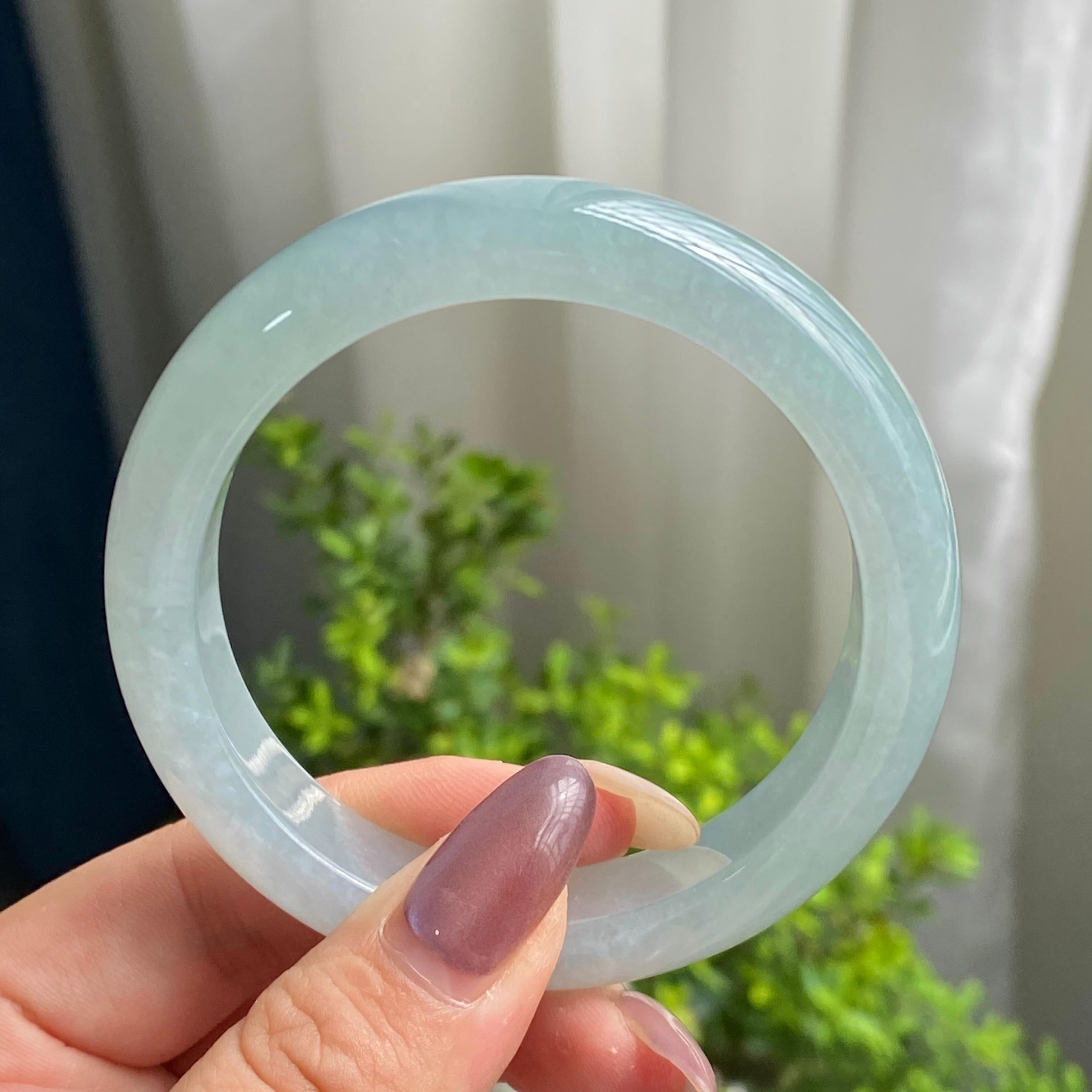 糯冰种晴底平安镯（55圈）（yc200594）