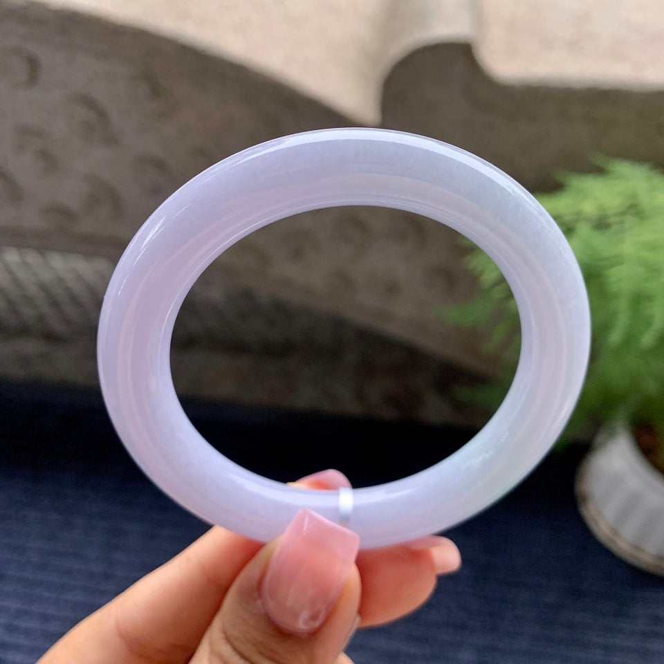 糯种春带彩圆条手镯（53mm）（yc092171）