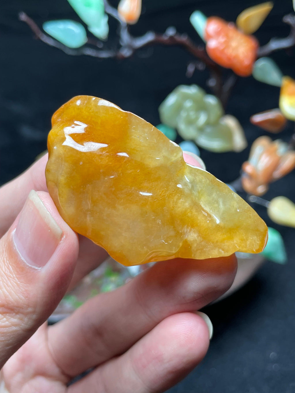 满润蜜糖黄翡片料（yc536310）