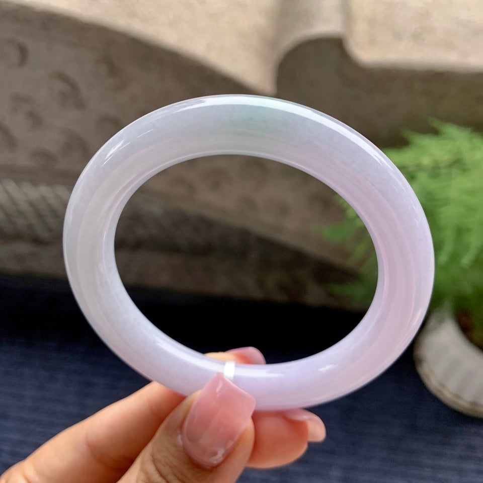 糯种春带彩圆条手镯（53mm）（yc092171）