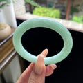 糯种满绿果绿色圆条美人条 54圈 天然缅甸A货翡翠（yc693144）
