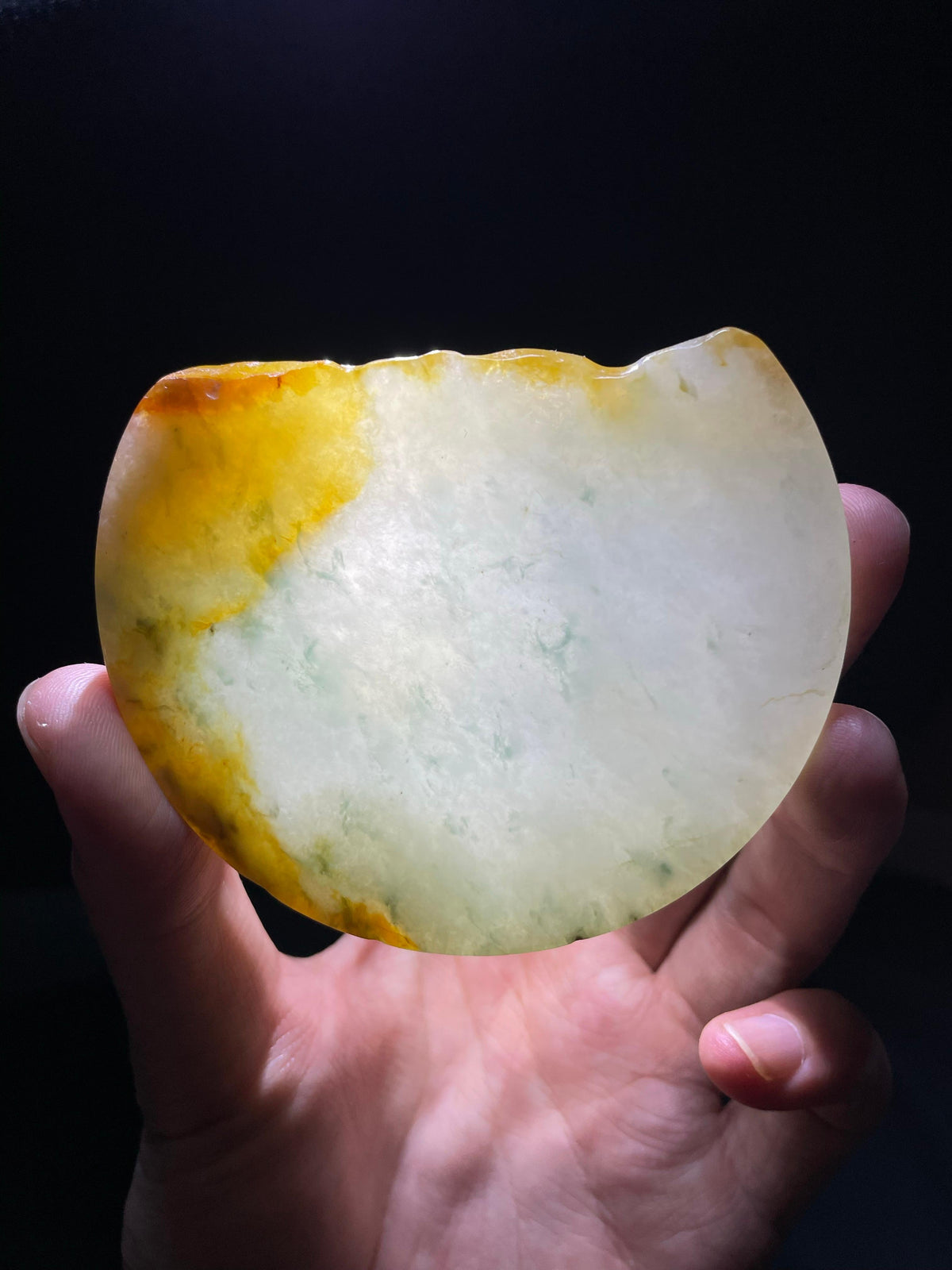 黄翡飘花牌子料（yc709566）