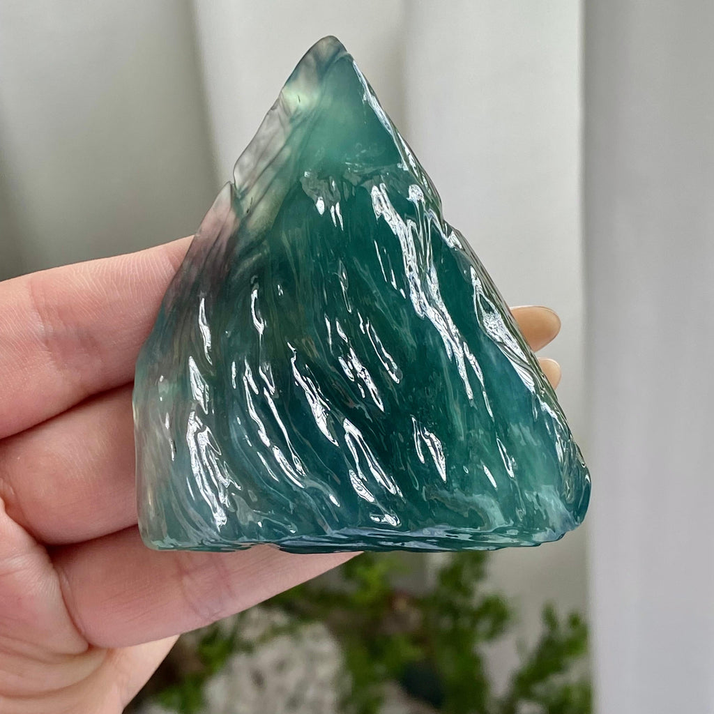 冰种蓝水冰川摆件（yc223128）