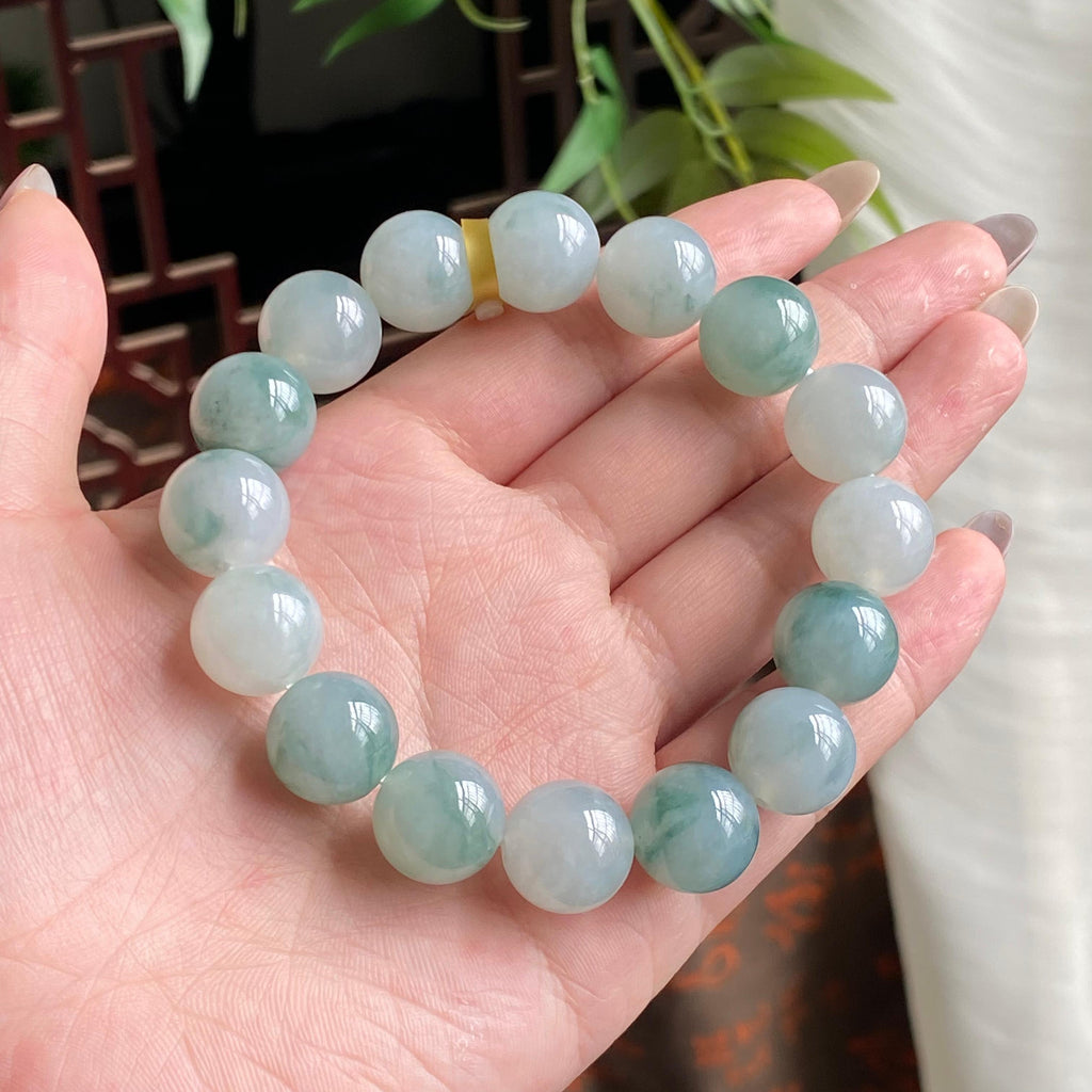 细糯种飘花单圈手串（16颗）（yc195184）