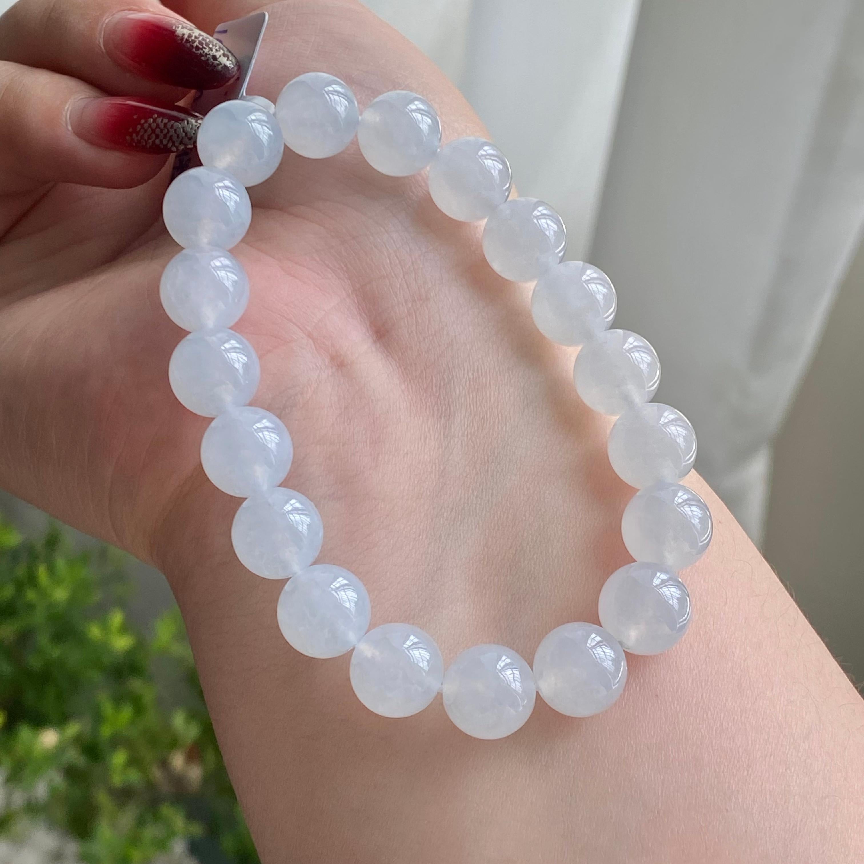 冰种白月光单圈手串（19颗）（yc215652）