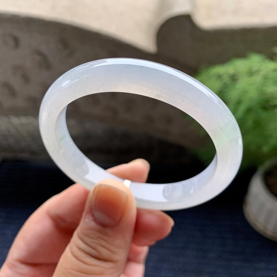 糯冰种无色贵妃手镯（52.5mm）（yc093431）