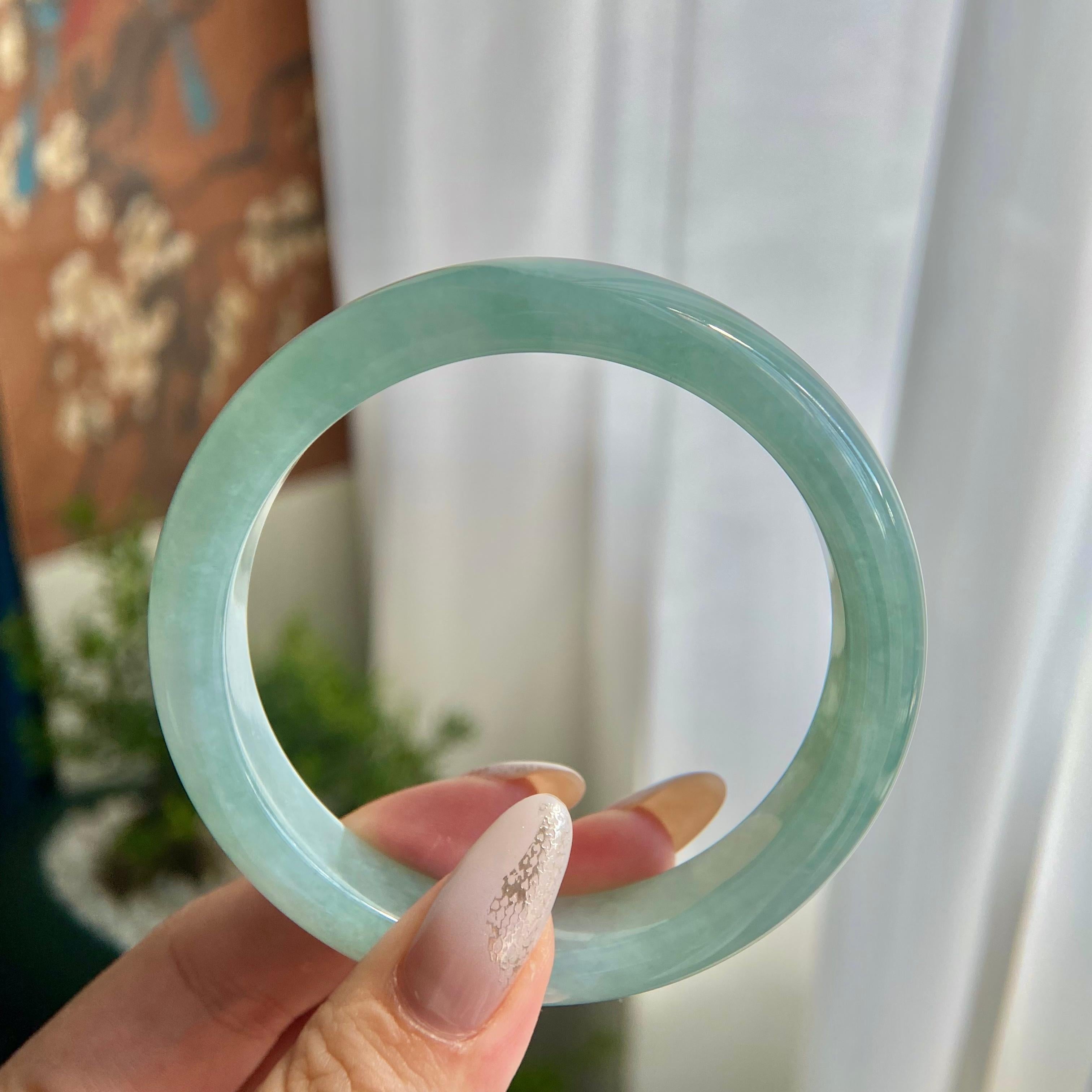 糯冰种晴底平安镯（60圈）（yc209997）