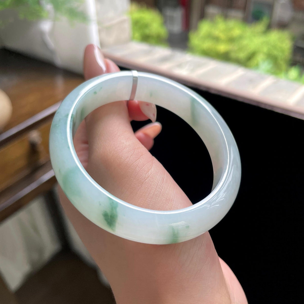 细糯种飘花贵妃 56圈 天然缅甸A货翡翠（yc703295）