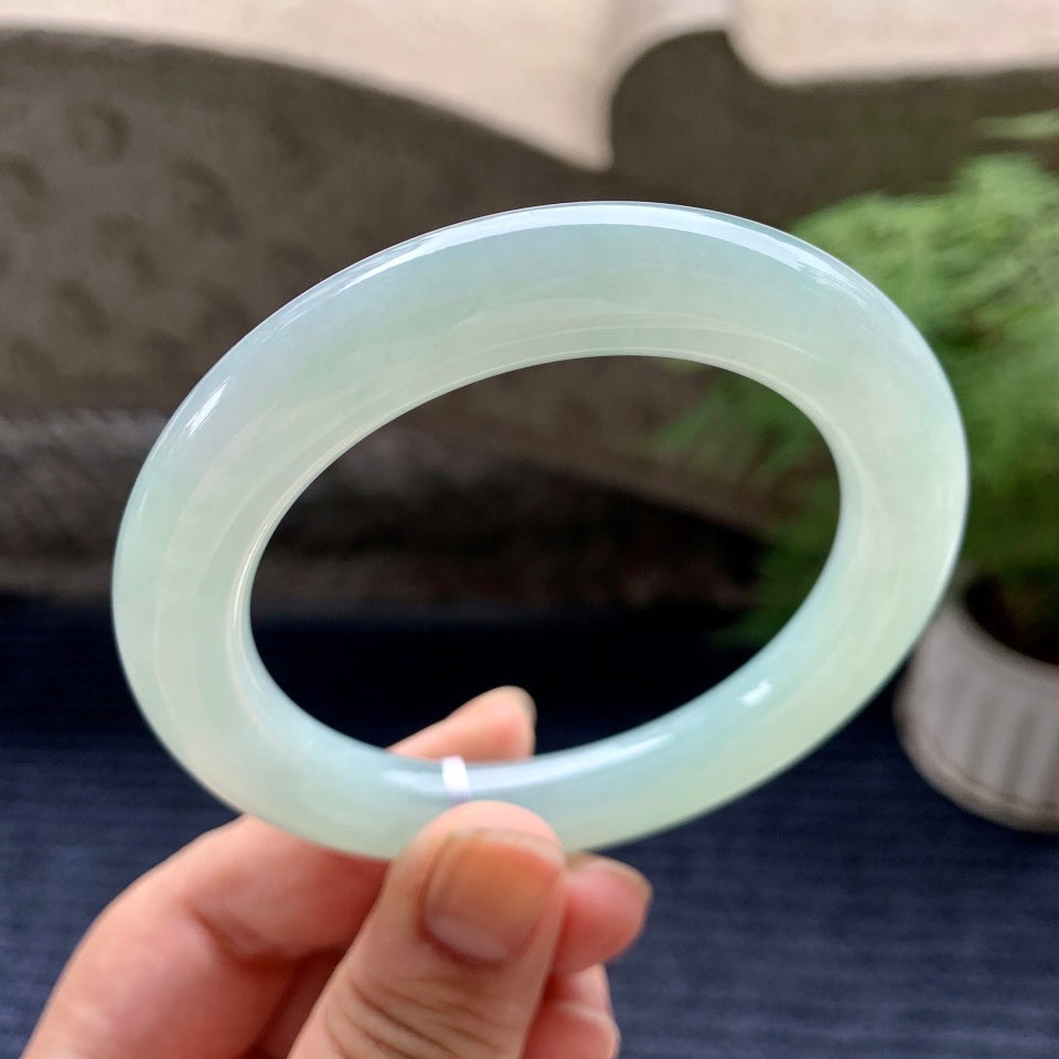 细糯种晴底圆条手镯（56.8mm）（yc101278）