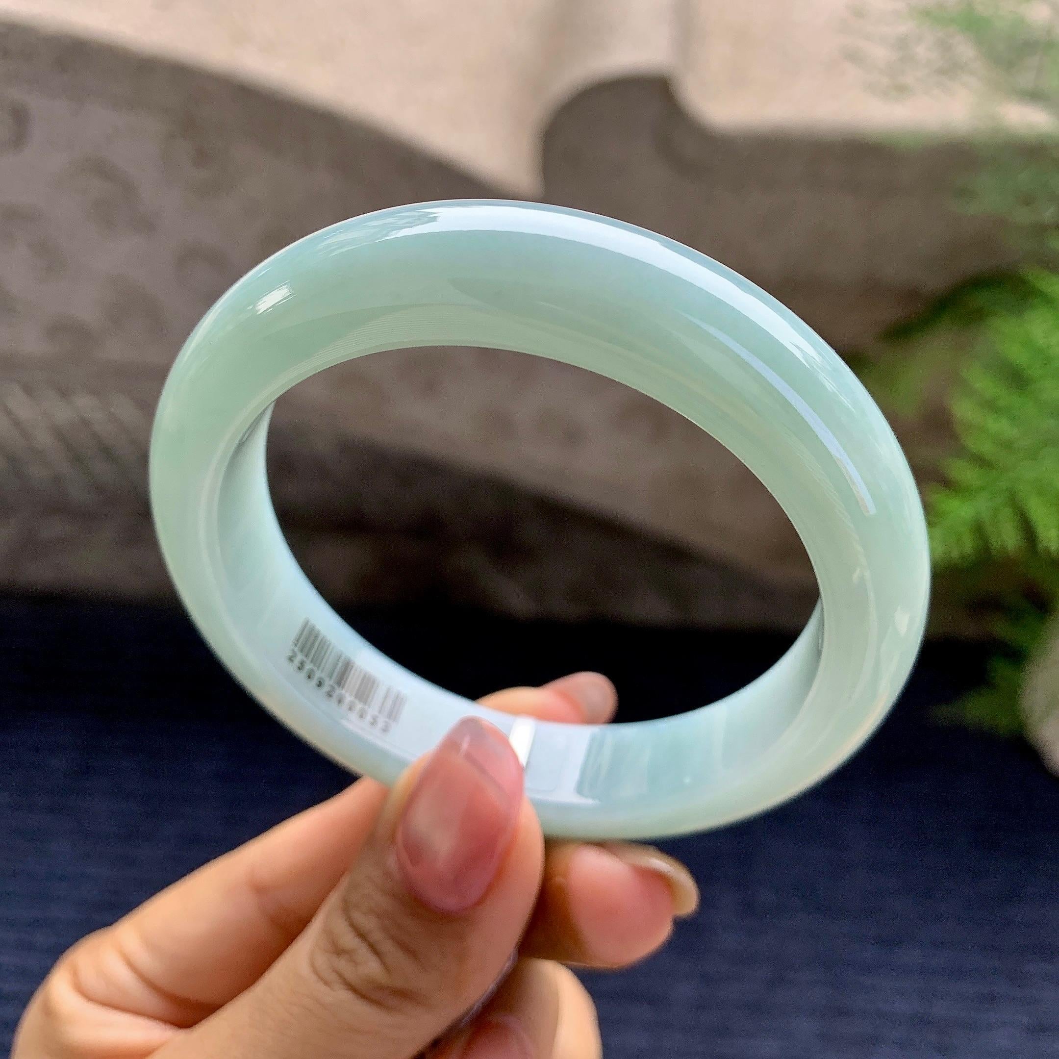 细糯种晴底平安镯（56mm）（yc280883）