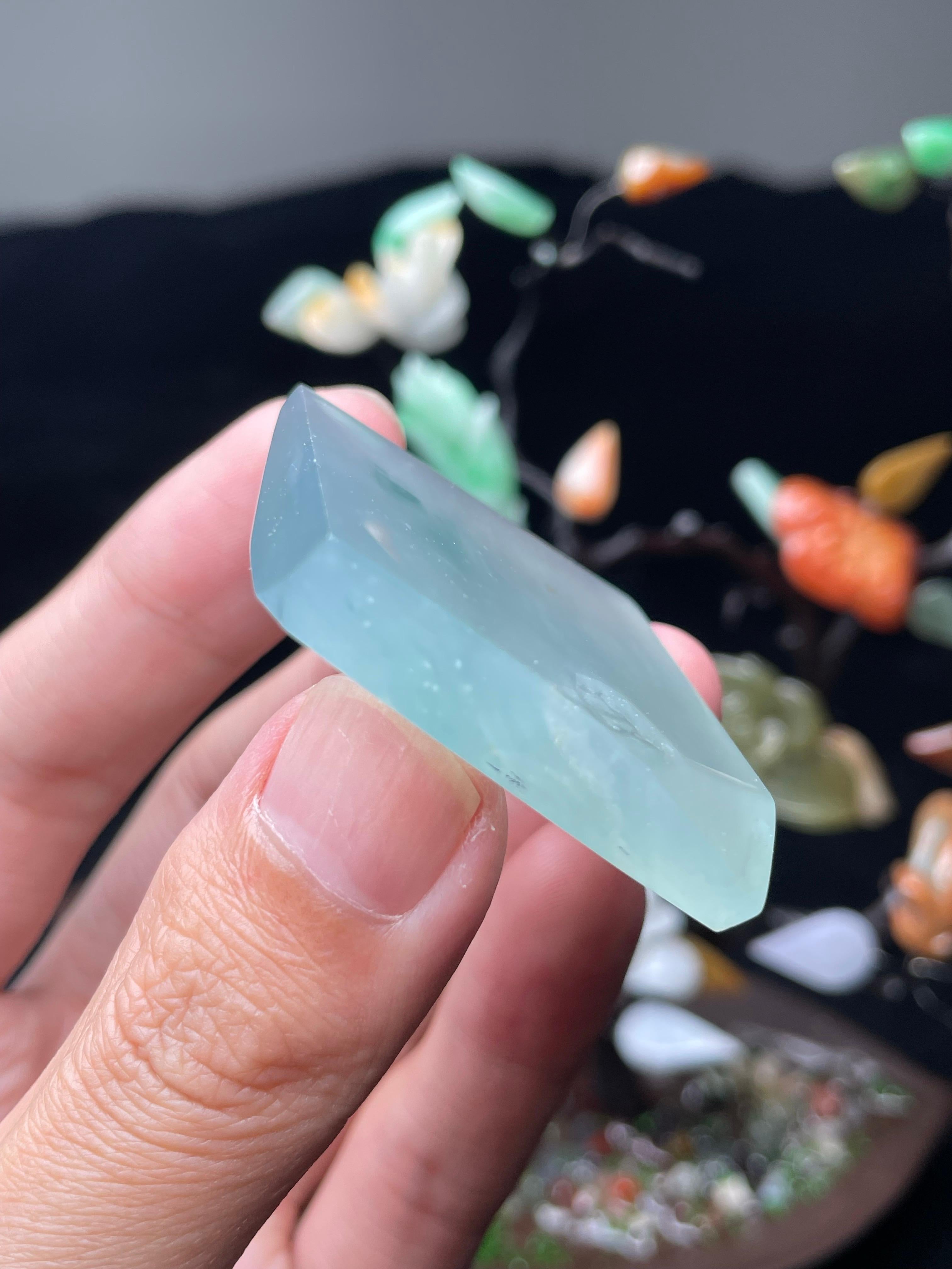 冰晴雪花棉飘花方块片料（yc513257）