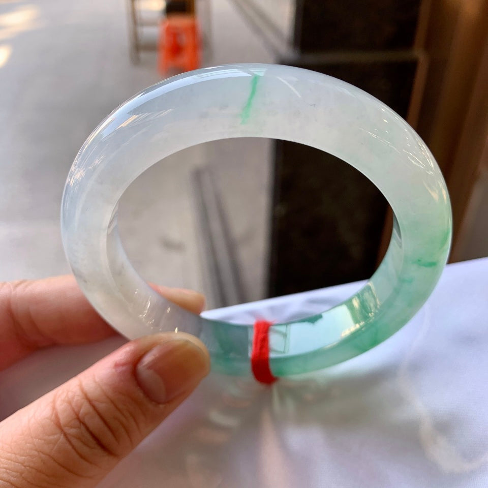 冰飘花平安镯（58.5mm）（yc057670）