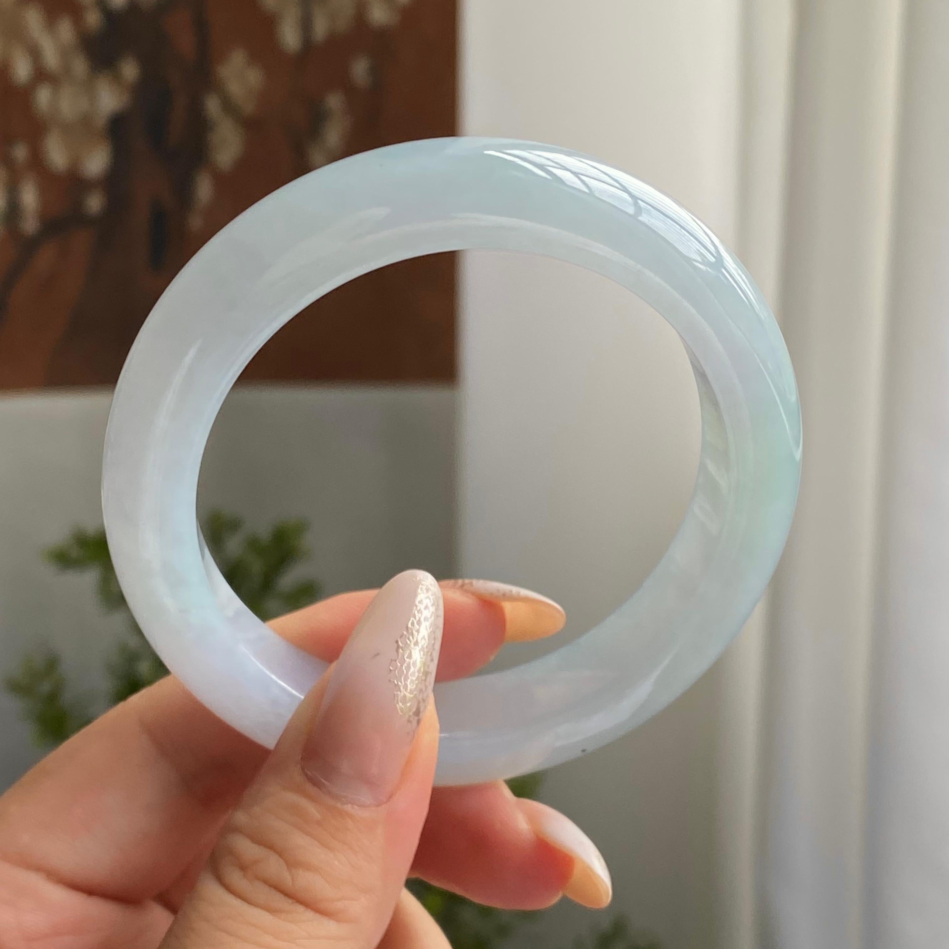 糯冰种晴底平安镯（55圈）（yc221671）