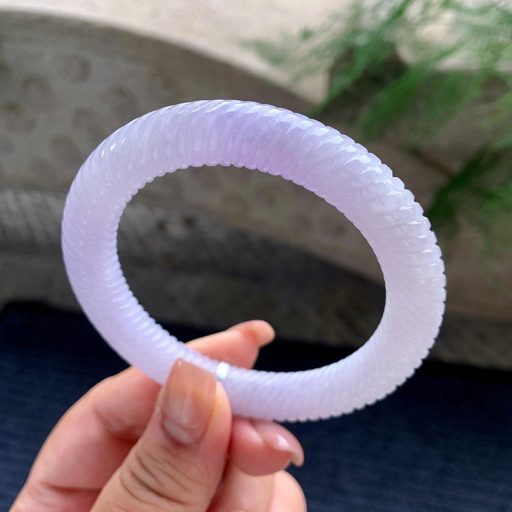 细糯种紫罗兰麻花圆条手镯 55圈口 （yc537861）