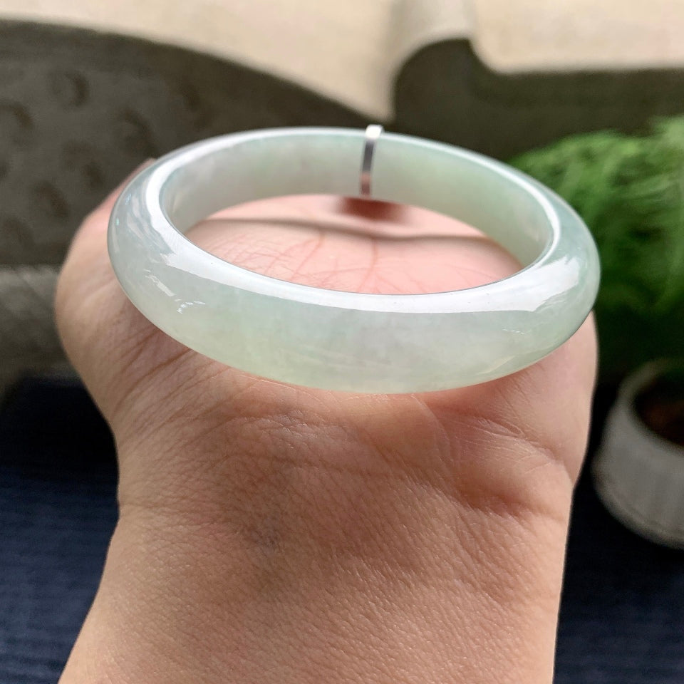 糯冰种晴水平安镯（53.4mm）（yc082282）