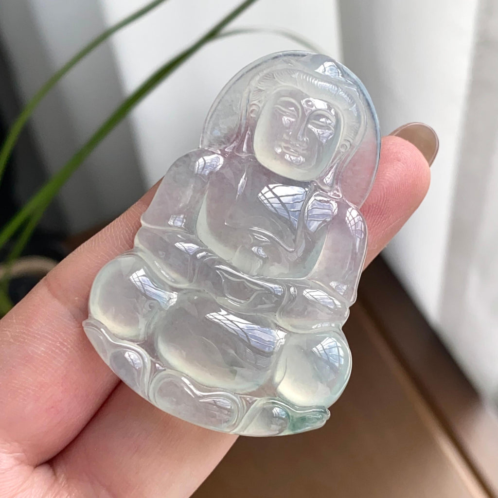 冰种飘花观音吊坠（yc262754）