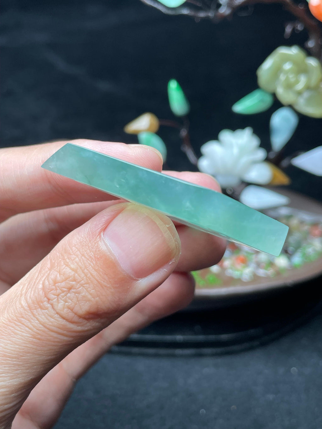冰晴飘花挂件料（yc521749）