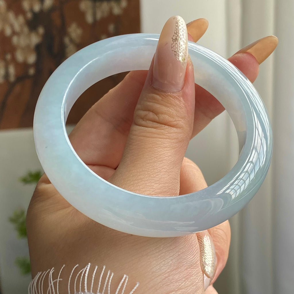 糯冰种晴底平安镯（55圈）（yc221671）