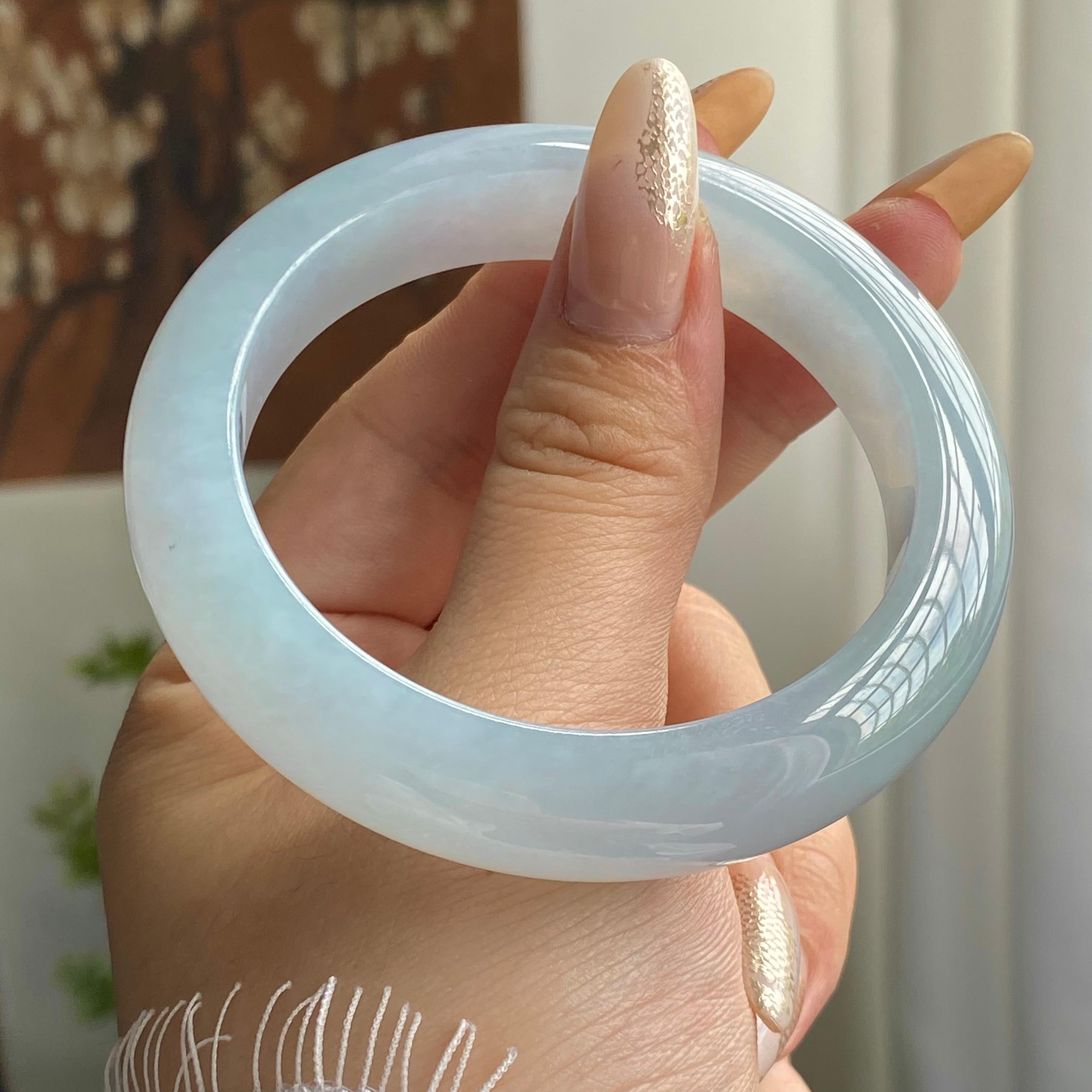 糯冰种晴底平安镯（55圈）（yc221671）