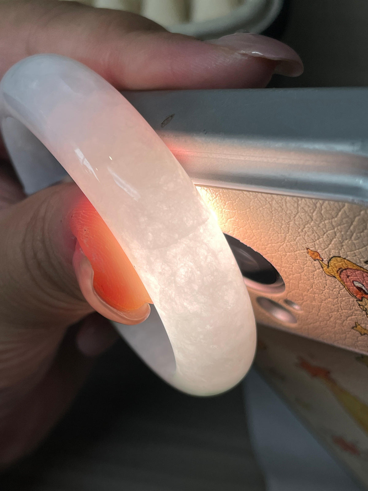 小圈口 细糯种飘翠绿贵妃手镯 51.2圈口 （yc699679）
